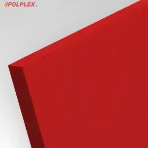 Płyta PCW spienione standard kolor czerwony 3 mm