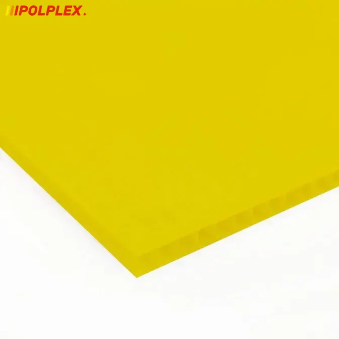 Płyta polipropylenowa PP kanalikowy żółty 3 mm