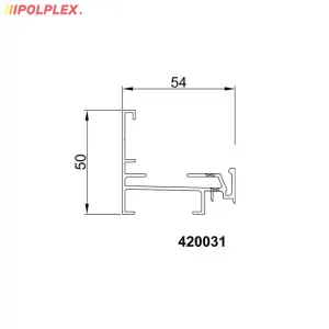 Profil aluminiowy dolny 420031 do paneli 40 mm